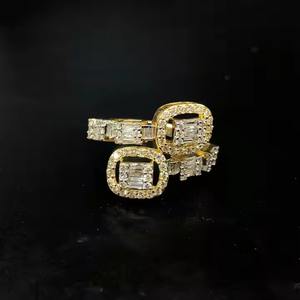 Anillos de diamantes personalizados de alta calidad para hombre, plata 925 y oro de 10K y 14K, anillo de compromiso de moissanita, estilo Baguette exclusivo para hombres - Product Image 3