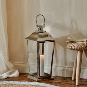 Portavelas de Navidad para interiores/exteriores de madera pulida, soporte de pilar de acero inoxidable Natural de larga duración, tarros de velas elegantes para - Product Image 2