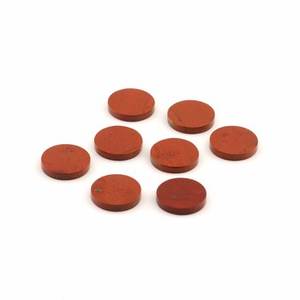 Pierres précieuses plates en vrac en gros de pièce de jaspe rouge naturel de haute qualité de 12mm pour la fabrication de bijoux calibrées par le fournisseur - Product Image 3