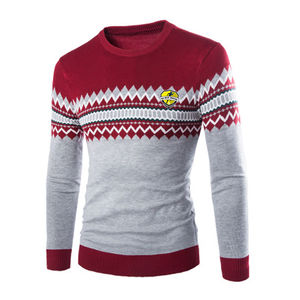 2025 mode hommes personnalisé respirant laine doublure tricoté pull avec motif en gros meilleure vente hiver automne saison - Product Image 4