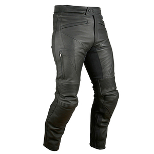 Meilleures ventes Pantalons en cuir personnalisés pour hommes Pantalons en cuir de course moto coupe-vent de haute qualité Nouveau design - Product Image 2