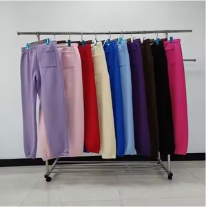 Pantalones deportivos de moda europea y americana para hombres y mujeres Kapok Foam Feet Casual Hoodies sueltos Cierre elástico de cintura media - Product Image 4