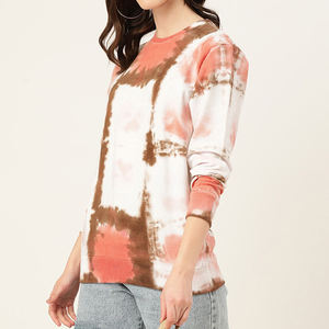 Nouveauté : Sweat-shirts à col rond pour femmes, hiver, couleur personnalisée et logo imprimé sur le devant, haute qualité, service OEM - Product Image 2