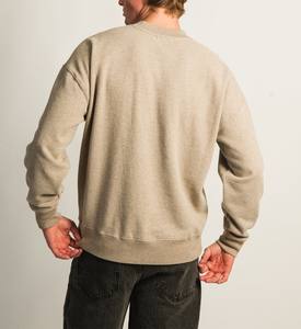 Sweat à capuche surdimensionné en molleton épais 420gsm coton mélangé pour hommes pull-over vierge avec broderie de logo personnalisé - Product Image 4