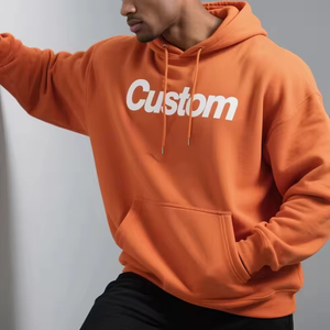 350g Heavyweight Pullover Unisex Blank Hoodie Wholesale No <b>String</b> Drop Shoulder Oversized <b>Hoodies</b> - Product Image 3