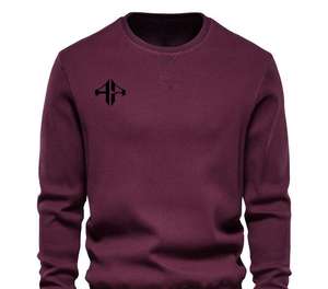 เสื้อสเวตเตอร์ลำลองของผู้ชายสำหรับฤดูหนาวเสื้อสเวตเตอร์ผ้าคอตตอนแบบสวมหัวแห้งเร็วงานตาม100% - Product Image 6