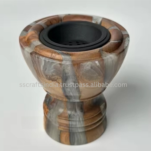 Brûleur d'encens élégant en bois de résine fait à la main Mubkhar Bakhoor Brûleur pour un usage religieux Cadeaux de mariage et décor de parfum d'intérieur - Product Image 3