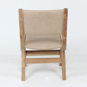 Solid Teak <b>Wood</b> <b>Garden</b> <b>Chair</b> Natural Finish Modern Outdoor Dining <b>Chair</b> Eco-Friendly Durable Park Living Room Use Minimalist - Product Image 4