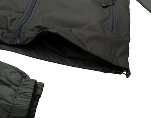 ชุดวอร์มกันลมมีฮู้ดสำหรับทั้งชายและหญิงชุดออกกำลังกายกลางแจ้ง2ชิ้นกันลมสีทึบน้ำหนักเบามีสไตล์ใหม่ - Product Image 5