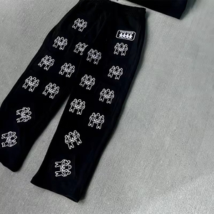 Survêtement pour homme en coton 100% surdimensionné, design décontracté et lourd, avec un style streetwear délavé au soleil et broderie personnalisée pour l'hiver - Product Image 3