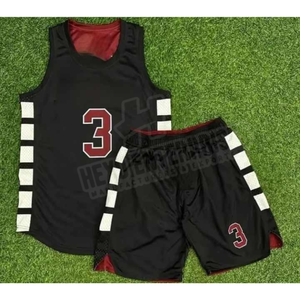 Vente en gros, nouveau design, uniforme de basket-ball cousu, uniforme sportif pour hommes, sublimation, confortable, uniforme de basket-ball personnalisé - Product Image 4