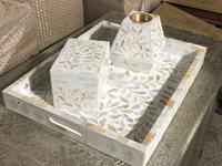 Brûleur d'encens élégant et écologique avec logo personnalisé, boîte à oud décorative avec incrustation de nacre et résine, ensemble de bakhoor, plateau, boîte, ensemble de cendrier