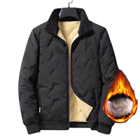 OEM individuelles Logo-Design Herren Herbst und Winter neu locker plus Samt mit verdickter Baumwoll jacke Herren warme Baumwoll jacke