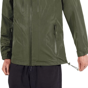 OEM Winter <b>Men's</b> Hooded Windproof Hip Hop Bomber Jacket with Contrasting Colors Thin 100% Nylon Vintage Down-Filled Front Logo - Product Image 4