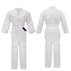 Venta caliente personalizado algodón manga larga Taekwondo uniforme al por mayor desgaste de artes marciales - Product Image 4