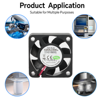 Ventilateur axial DC CoolCox 40 mm, refroidisseur d'air électrique, roulement à billes pour amplificateur de voiture, rack mobile, diffuseur d'arômes - OEM Greenhouse
