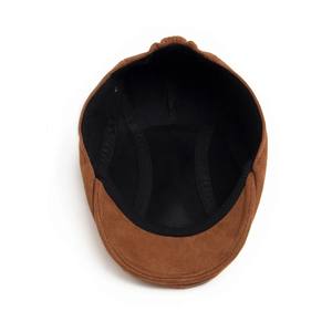 Brim Ivy Newsboy Paperboy Cabbie Gatsby Sombrero Gorra de remo Custom Classic 8 Panel Herringbone Tweed Lana Baker Boy Hat - Product Image 5