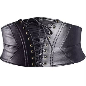 Corset en cuir de haute qualité parfait pour l'entraînement à la taille et le style végétalien Edgy Chic et sans cruauté Élégance intemporelle - Product Image 1