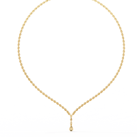SHREERAJ SOLITAIRE Collier chaîne ethnique en or massif 14K pour femme, pendentif diamant de laboratoire taille brillant 5,12 carats IGI
