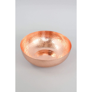 Hammered Round Shape Copper Food Bowl Superior Quality Large Size Dinnerware Mixing Bowl in Wholesaler Price in India - Product Image 1