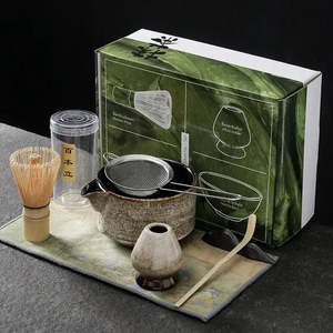 Juego de Té Matcha Japonés Wakokoro de 7 Piezas: Tazón, Batidor, Soporte, Cuchara, Toalla, Colador, Reposacucharas, Bambú, Cerámica, Duradero y Elegante - Product Image 1
