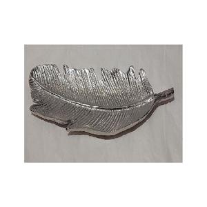 Plateau à Dessert en forme de feuille de la meilleure qualité en aluminium couleur argent chocolats plateau à feuilles à vendre - Product Image 4