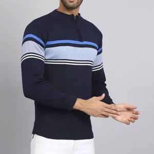 Jersey de hombre de calidad superior, mezcla de poliéster/algodón, lana de invierno, liso teñido, logotipo personalizado, ropa de calle - Product Image 2