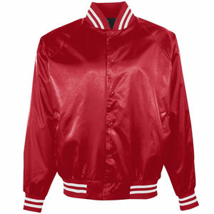 Blouson bomber unisexe de style urbain, satin standard, logo brodé sur le devant, hiver, enfants, hommes, femmes, imperméable, coupe-vent - Product Image 6