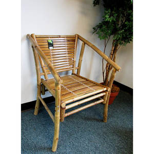 Stackable <b>Bamboo</b> Lounge <b>Chair</b> Set for Patio & Yard - Product Image 1