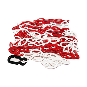 6mm Red-White Plastic Chain-<b>25m</b> for Traffic Barriers - Product Image 2