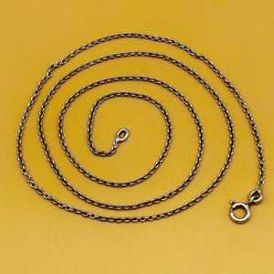 Cadena delicada hecha a mano estampada 925 16 18 20 22 pulgadas de longitud 925 collar de diseño de Cable de plata esterlina para bodas y regalos - Product Image 5