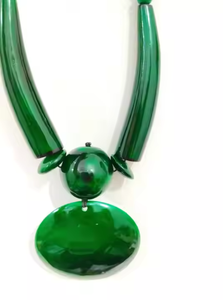 Collier de perles multicolores pour femme, style ange en résine émaillée, design indien exotique, dernière collection, idéal pour les fêtes et les occasions spéciales, Inde - Product Image 2