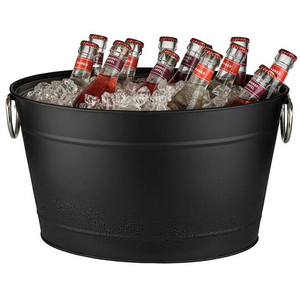 Cubo de hielo con acabado negro, gran capacidad, vino, cerveza, cubo, enfriador, Bar, accesorios, decoración, Hotel, restaurante, bebida, vino Deco - Product Image 5