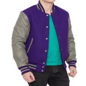 Chaqueta de béisbol para hombre/chaqueta universitaria de alta calidad para hombre, chaqueta universitaria de béisbol personalizada con mangas de cuero de chenilla bordadas para hombre - Product Image 6