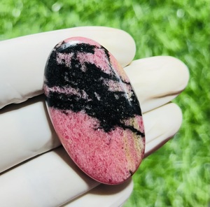 Cabochon en vrac de pierres précieuses de Rhodonite rose naturelle Forme et taille de mélange personnalisées Grade AAA Lot de gros Pierre semi-précieuse de guérison - Product Image 6
