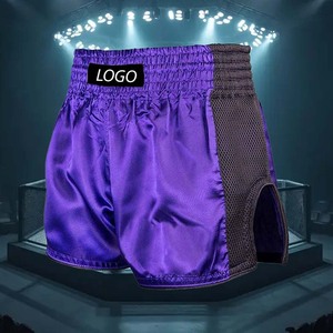 กางเกงขาสั้น MMA พิมพ์ลายสีพื้นสำหรับฝึกซ้อมกางเกงขาสั้น MMA คุณภาพระดับพรีเมียม - Product Image 2