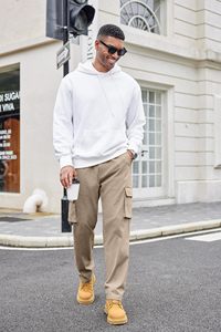 Pantalones Cargo rectos para exteriores con múltiples bolsillos informales personalizados para hombre 2024, pantalones tácticos elásticos para hombre hechos en Pakistán - Product Image 4