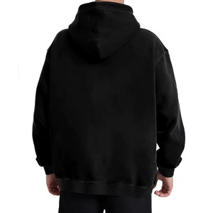 Sweat-shirt à capuche pour homme, coupe classique, en molleton de coton, décontracté, avec poche avant, respirant, séchage rapide, pour l'hiver - Product Image 3