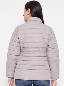 Veste matelassée à capuche personnalisée OEM pour femmes de haute qualité hiver chaud mince imperméable respirant grande taille doublure en polyester toile - Product Image 6