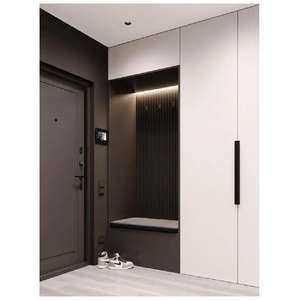 5 Year Warranty Customized Size French Waterproof <b>Wooden</b> <b>Shoes</b> Cabinet <b>Storage</b> Wardrobe Combo Home Furniture Easy Clean Online - Product Image 4