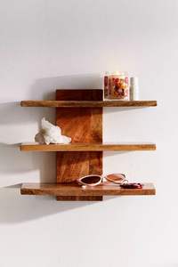 ชั้นวางโชว์ติดผนังทำจากไม้งานฝีมือเป็นกลุ่มงานละเอียด - Product Image 2