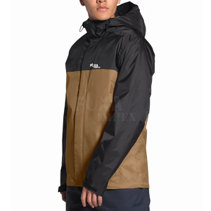 2024 veste de pluie imperméable à la mode pour l'alpinisme veste d'extérieur coupe-vent pour hommes imprimée personnalisée - Product Image 3