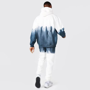 Vente en gros Ensembles deux pièces à manches longues pour hommes personnalisés Survêtement teinture par cravate Survêtement taille plus Costumes de sport teinture par nouage-Survêtement taille XL - Product Image 4