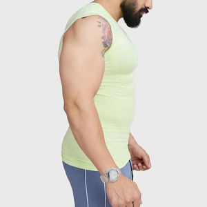 เสื้อกล้ามออกกำลังกายแบบยืดได้สี่ทิศทาง แห้งเร็ว ระบายอากาศดี เหมาะสำหรับวิ่งและเล่นกีฬา รุ่นใหม่ล่าสุด - Product Image 5