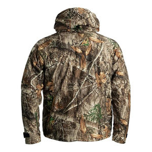 Veste bomber de chasse en polaire classique confortable pour homme, camouflage, hiver, motif brodé, veste de vol avec OEM - Product Image 3