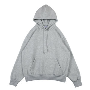 Sudadera con capucha térmica para hombre, jerséis bordados con logotipo personalizado OEM, sudadera térmica informal de algodón de felpa francesa Vintage de gran tamaño para hombre - Product Image 6