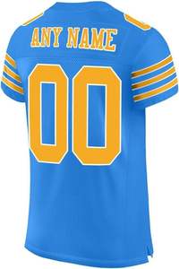 เสื้ออเมริกันฟุตบอลคุณภาพสูงแบบสั่งทำพิเศษ พิมพ์ลายแบบระเหิด ระบายอากาศได้ดี แขนสั้น ป้องกันแบคทีเรีย แห้งเร็ว สำหรับเล่นกีฬา - Product Image 4