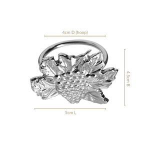 Anillo de Servilleta de Latón con Forma de Flor, Moderno, Lujoso y Duradero, de 4.5 cm, para Restaurantes, Decoración de Mesa de Boda, de Ambar Exports - Product Image 4