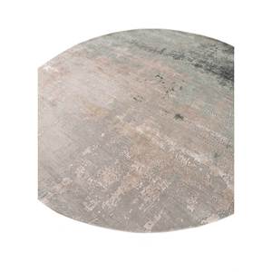 Alfombra Kavi Gris y Negra de Lana y Seda de Bambú Anudada a Mano, Diseño Teoría del Caos, Patrón Abstracto Rectangular para Sala de Estar Juvenil Esk-361 - Product Image 2