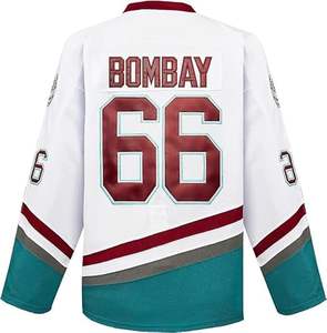 Maillot de hockey sur glace pour hommes, uniforme d'équipe personnalisé respirant avec logo, tenue d'entraînement professionnel à manches longues, tissu premium rapide - Product Image 2